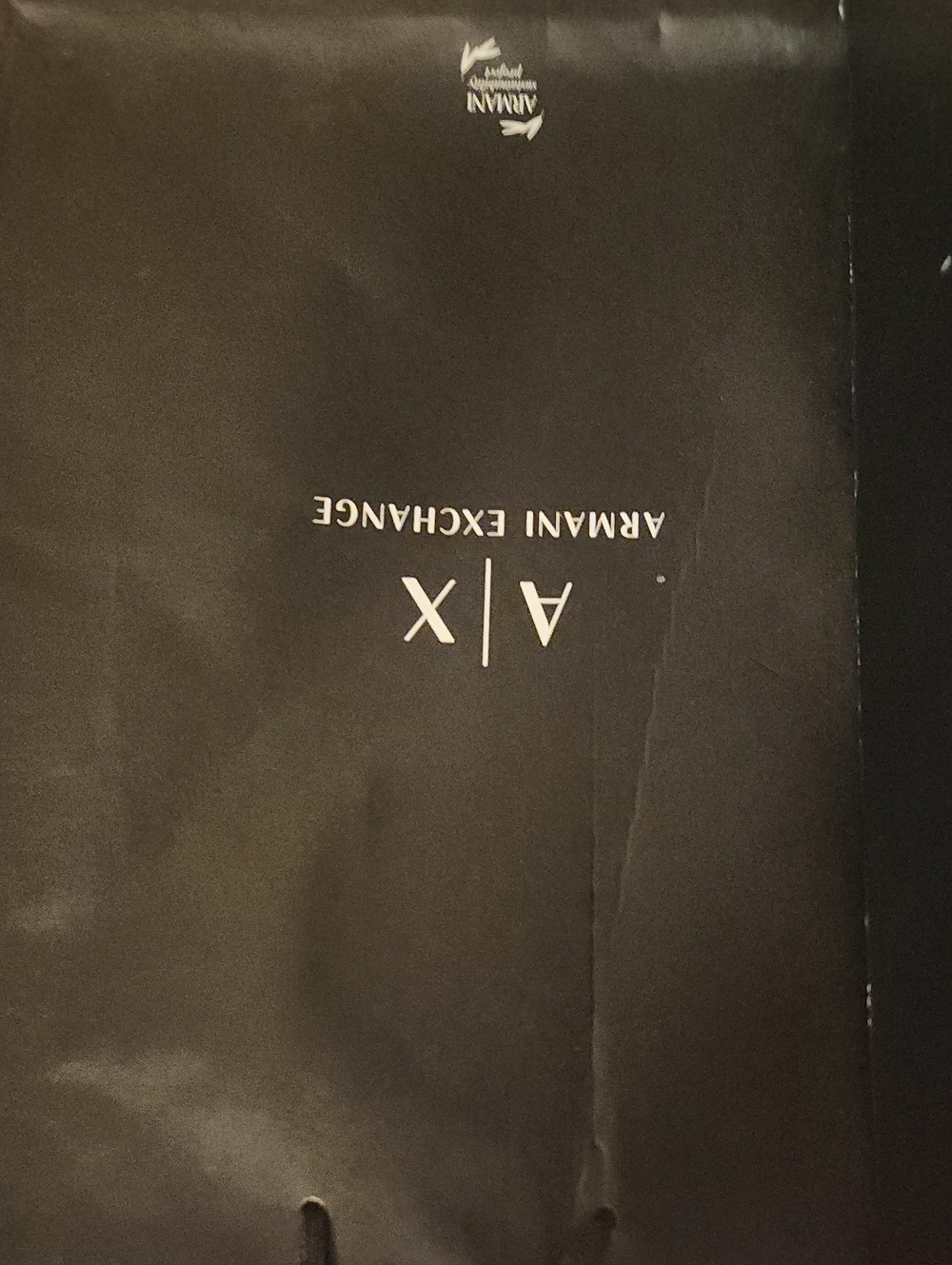 Armani Exchange Black Athletic Shoes Box with A|X Logo